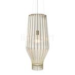 Fabbian Saya Hanglamp, transparant/goud - 31 cm (Hanglampen), Verzenden, Nieuw