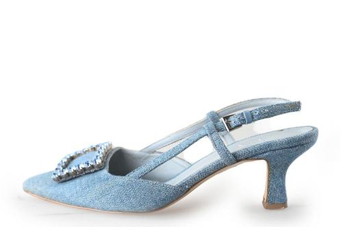 Tamaris Slingbacks in maat 39 Blauw | 10% extra korting, Kleding | Dames, Schoenen, Blauw, Zo goed als nieuw, Verzenden