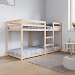 vidaXL Stapelbed massief grenenhout 75x190 cm, Eenpersoons, Bruin, Verzenden, Nieuw