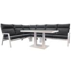Pacific hoek dining loungeset 5 delig aluminium verstelbaar, Tuin en Terras, Tuinsets en Loungesets, Ophalen of Verzenden, Nieuw