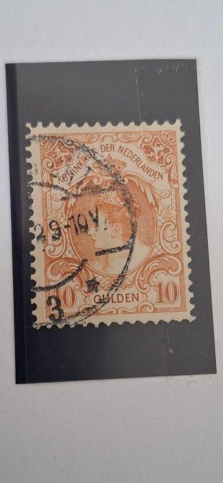 Nederland 1899 - 10 Gulden Koningin Wilhelmina - NVPH 80, Postzegels en Munten, Postzegels | Nederland