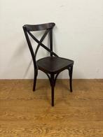 Gebruikte Crossback Caféstoel - S3940 - Vintage/Café, Huis en Inrichting, Ophalen, Nieuw