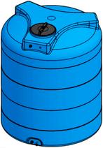Ldpe Elbi tank vat type cv-2.000 liter, Ø 1130 mm,, Nieuw, Verzenden