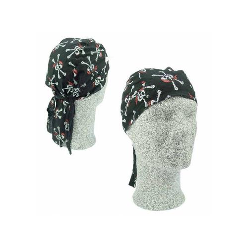 Verkleed Bandana met piraten print - Piraten accessoires, Hobby en Vrije tijd, Feestartikelen, Ophalen of Verzenden
