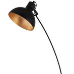 EGLO Jaafra Vloerlamp - E27 - 158 cm - Zwart, Goud, Huis en Inrichting, Verzenden, Zo goed als nieuw