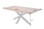Massief houten eettafel MAMMUT NATURE 220cm acacia metalen, Huis en Inrichting, Tafels | Eettafels, Ophalen of Verzenden, Nieuw