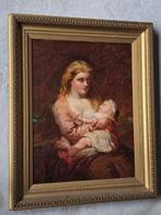 James John Hill (1811-1882), Navolger van - Woman with child, Antiek en Kunst, Kunst | Schilderijen | Klassiek
