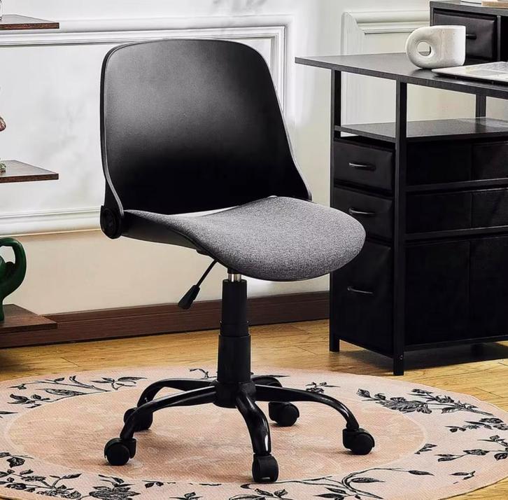 Bureaustoel Armloos en Opvouwbaar - Zwart of Wit - Nieuw, Huis en Inrichting, Bureaustoelen, Bureaustoel, Wit, Nieuw, Ergonomisch