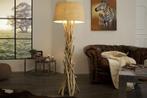 Handgemaakte drijfhouten vloerlamp WILD NATURE 155cm zand, Huis en Inrichting, Lampen | Vloerlampen, Ophalen of Verzenden, Nieuw