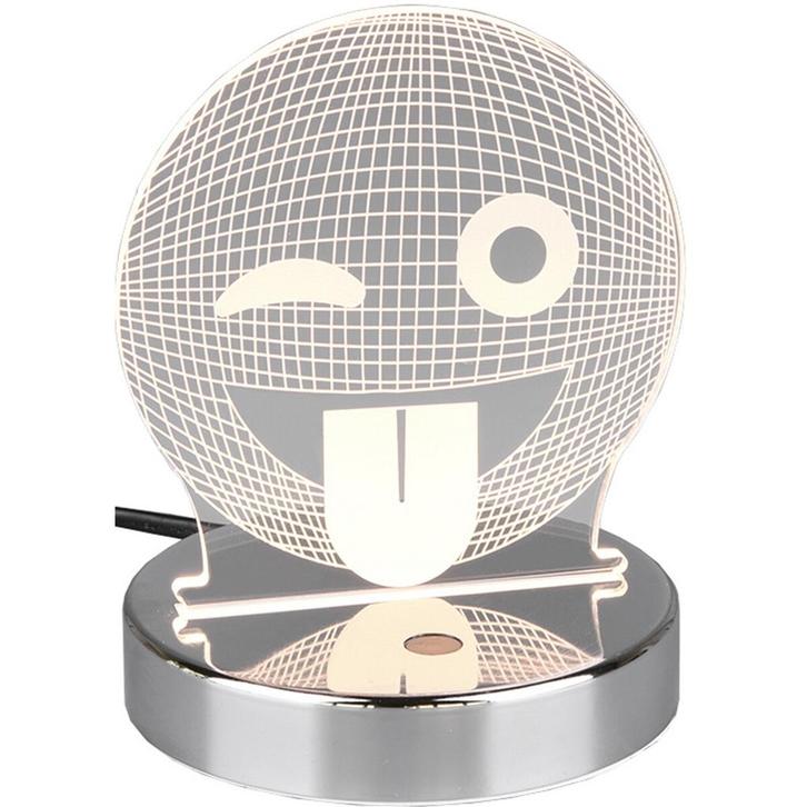 LED Tafellamp - Tafelverlichting - Trion Smilo - 3W - Warm, Huis en Inrichting, Lampen | Tafellampen, Nieuw, Metaal, Ophalen of Verzenden