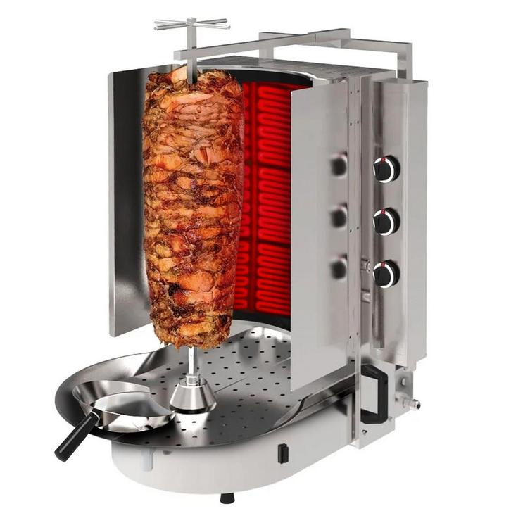GGM Gastro | Gas Gyros-/ Kebab grill - met ROBAX® Glas - 6 |, Zakelijke goederen, Horeca | Overige, Verzenden
