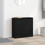 vidaXL Schoenenkast Zwart Eiken 60x21x57 cm Geengineerd Hout, Verzenden, Nieuw