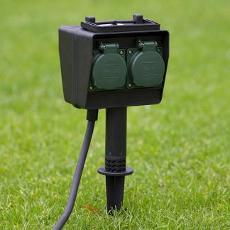 Tuincontactdoos | Brennenstuhl | 4-voudig, Doe-het-zelf en Verbouw, Elektra en Kabels, Nieuw, Verzenden