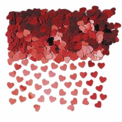 Rode glimmende hartjes confetti - Confetti, Hobby en Vrije tijd, Feestartikelen, Ophalen of Verzenden
