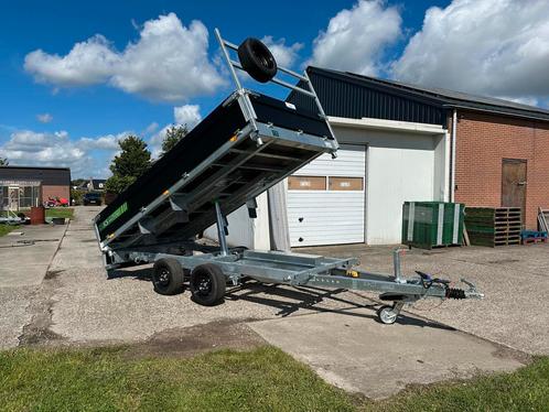 NIEUW Driezijdige kipper 3500kg, 350x185, parabool, Auto diversen, Aanhangers en Bagagewagens, Nieuw, Ophalen of Verzenden