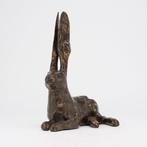 sculptuur, Hare Sculpture - Bronze Interior statue of a, Antiek en Kunst