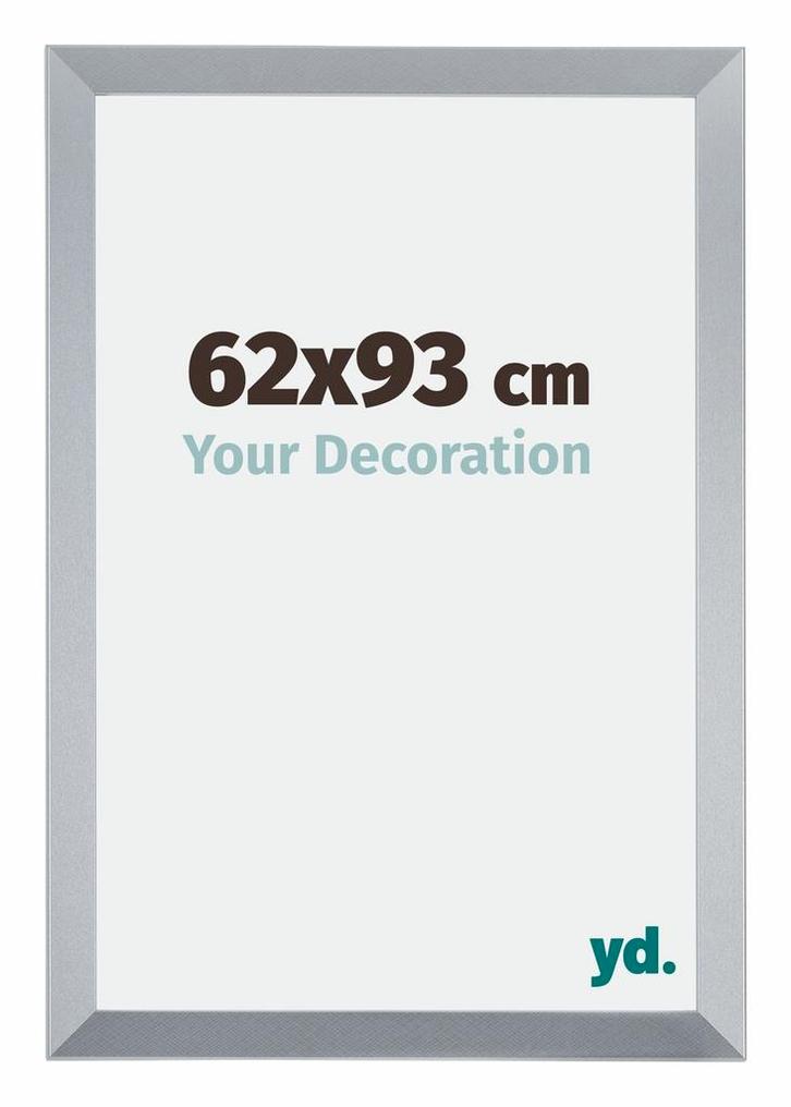 Fotolijst 62x93 cm - Zilver Glans - MDF - Catania, Huis en Inrichting, Woonaccessoires | Lijsten, Nieuw, Verzenden