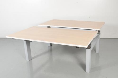 Pami zit-sta benchwerkplek, eiken blad, 160 x 90 cm, hoogte, Huis en Inrichting, Bureaus, Ophalen of Verzenden
