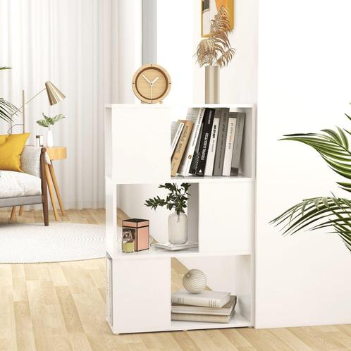 vidaXL Boekenkast/kamerscherm 60x24x94 cm bewerkt hout wit, Huis en Inrichting, Kasten | Boekenkasten, Minder dan 25 cm, Nieuw