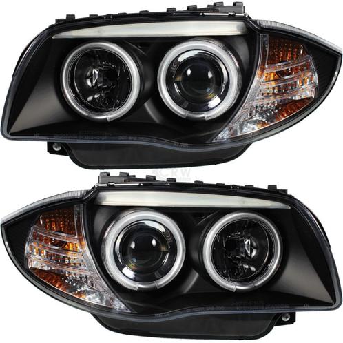 Koplampen met Angel eyes CCFL BMW E81 E82 E87 E87 LCI B0210, Auto-onderdelen, Verlichting, Nieuw, BMW