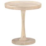 vidaXL Bijzettafel Ø50x55 cm massief mangohout, Huis en Inrichting, Tafels | Bijzettafels, Verzenden, Nieuw, 45 tot 60 cm