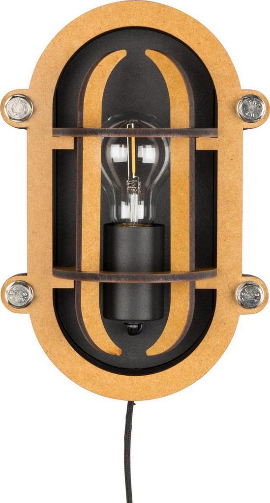 2dekans | Zuiver wandlamp Ovale vorm van zwarte aluminium -, Huis en Inrichting, Lampen | Wandlampen, Nieuw, Ophalen of Verzenden