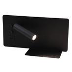 Moderne wandlamp zwart, Stanley, 10W, 4000K LED, met, Ophalen of Verzenden, Nieuw, Metaal, Modern