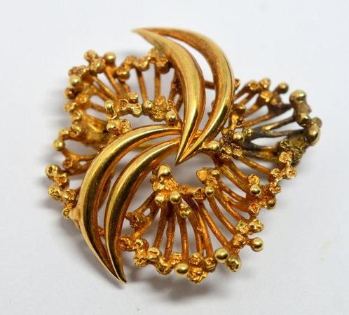 Zonder Minimumprijs - Broche - 8 karaat Geel goud, Sieraden, Tassen en Uiterlijk, Antieke sieraden