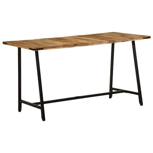 vidaXL Eettafel 140x70x75 cm massief mangohout, Huis en Inrichting, Tafels | Eettafels, Nieuw, Verzenden