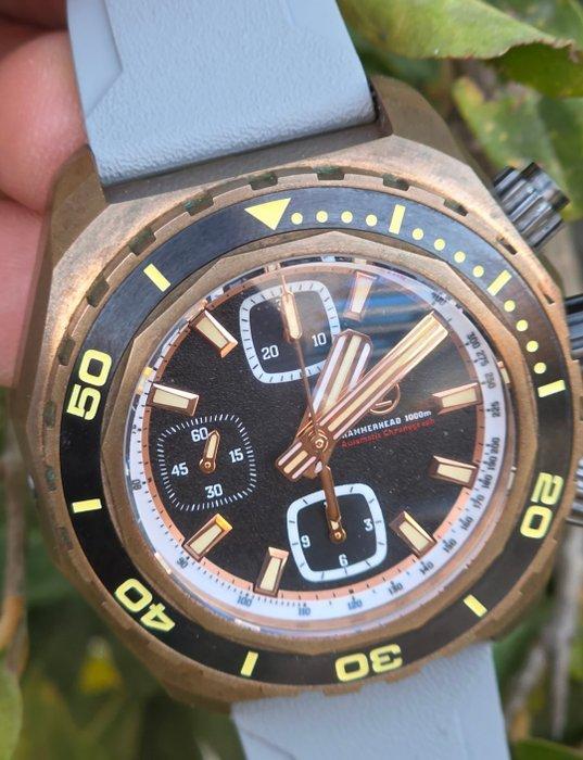 Zelos - hammerhead chrono bronze meteorite Limited edition, Sieraden, Tassen en Uiterlijk, Horloges | Heren