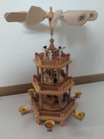 Kerstbeeldje ornament - Draaiende kerstpiramide, 3, Antiek en Kunst