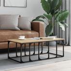 vidaXL Salontafel 100x50x35,5 cm bewerkt hout sonoma, Huis en Inrichting, Tafels | Salontafels, 100 tot 150 cm, Verzenden, Nieuw
