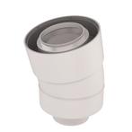 UbiFit Bocht 15° Push-Fit Conc PP/KS 60/100 wit, Doe-het-zelf en Verbouw, Ophalen of Verzenden, Nieuw