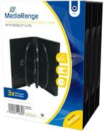 MediaRange | DVD Videobox | 27mm | 8 Disc | Zwart | 3 Stuks, Verzenden, Nieuw