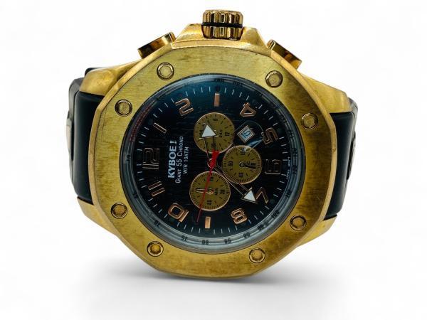 Veiling - Kyboe! Giant 55 Chronograph | Goud-Zwart Colorwa, Sieraden, Tassen en Uiterlijk, Horloges | Heren
