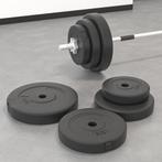 vidaXL Halterschijven 6 st 30 kg cement, Sport en Fitness, Fitnessmaterialen, Verzenden, Nieuw
