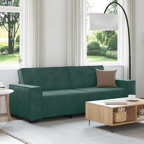 vidaXL Driezitsbank 180 cm fluweel donkergroen, Huis en Inrichting, Banken | Bankstellen, Nieuw, Stof, Driepersoons, Verzenden