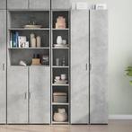 vidaXL buffetkast 30x41x185 cm bewerkt hout betongrijs, Minder dan 50 cm, Verzenden, Nieuw, Minder dan 100 cm