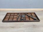 Bak - Hout - 1900-1910, authentieke letterbak let, Antiek en Kunst
