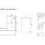Wiesbaden Tela Badwand Vast - 800x1500x6mm - NANO - Helder, Ophalen of Verzenden, Nieuw, Glas