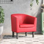 vidaXL Kuipstoel kunstleer rood, Huis en Inrichting, Verzenden, Nieuw