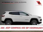 Compass 4xe 190 Plug-in Hybrid Electric Night Eagle, Auto's, Jeep, Automaat, Gebruikt, Leder en Stof, Wit