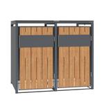 Container ombouw - 2 containers - staal - houtlook antraciet, Ophalen of Verzenden, Nieuw