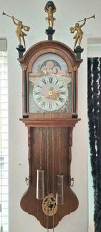 Friese staartklok - FHS -  Art Deco Glas, Hout, Messing -, Antiek en Kunst
