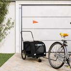 vidaXL Hondenfietstrailer oxford stof en ijzer zwart, Verzenden, Nieuw