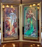 Alphonse Mucha (après) - Wandspiegel (2)- Printemps &, Antiek en Kunst