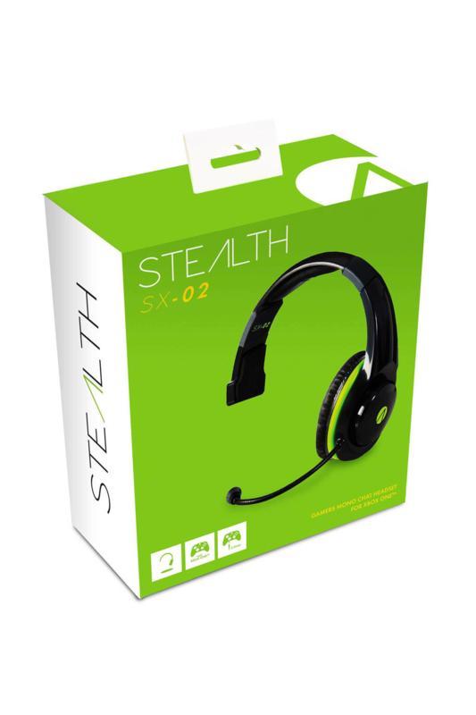 Stealth SX-02 Gamers Mono Chat Headset Zwart (xbox one, Spelcomputers en Games, Games | Xbox One, Zo goed als nieuw, Ophalen of Verzenden
