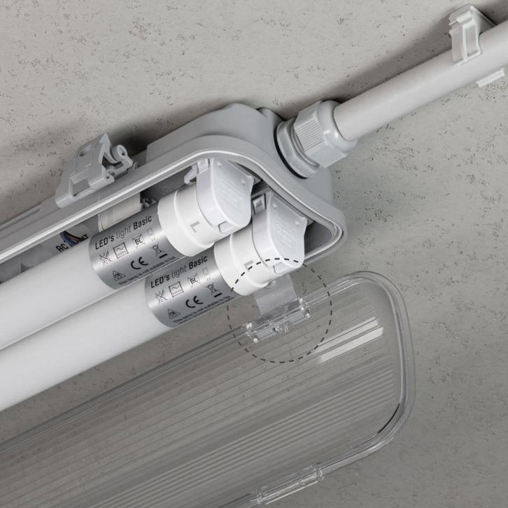 4 PACK - LEDs Light LED TL dubbel armatuur 120 cm - Complee, Huis en Inrichting, Lampen | Overige, Nieuw, Verzenden