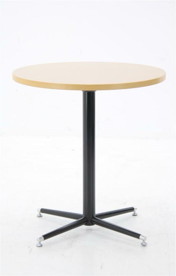 Bijzettafel rond diam. 70cm - donker beuken - zwart, Huis en Inrichting, Tafels | Bijzettafels, Gebruikt, Ophalen of Verzenden