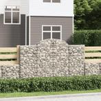 vidaXL Schanskorven 3 st gewelfd 200x50x120/140 cm ijzer, 100 cm of meer, Verzenden, Nieuw, Metaal